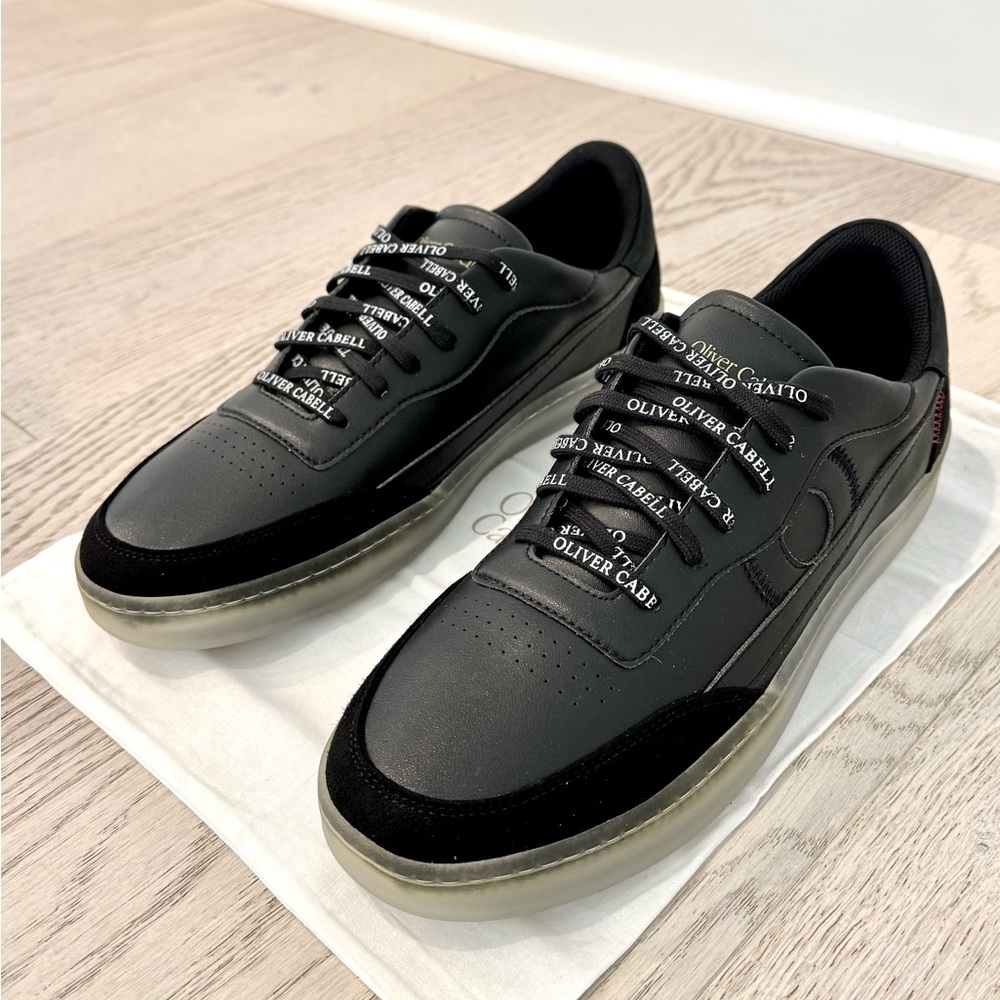 Brand New - Never Worn sz. 10 Oliver Cabell Black Minimalist Sneakers Black